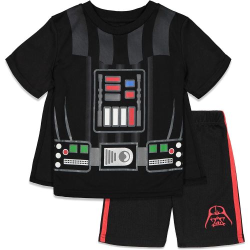 디즈니 Disney Star Wars Darth Vader Costume Caped T Shirt and Shorts Set