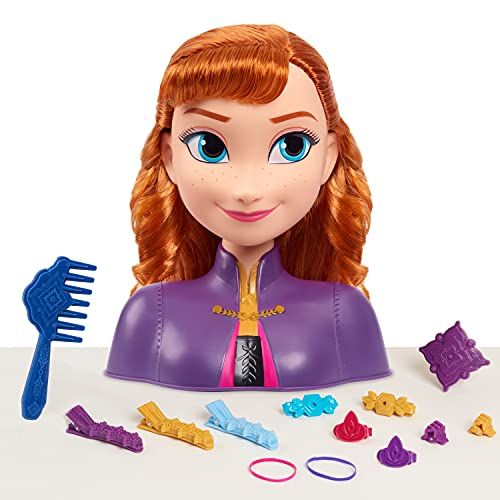 디즈니 Disney Frozen Disney’s Frozen 2 Anna Styling Head, 14 pieces