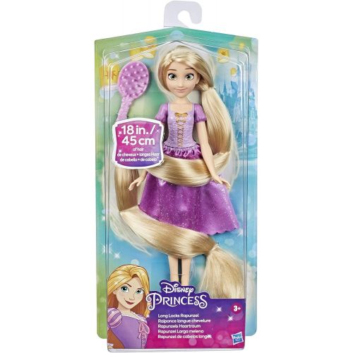 디즈니 Disney Princess Long Locks Rapunzel, Fashion Doll with Blonde Hair 18 Inches Long, Disney Tangled Princess Toy for Girls 3 Years Old and Up