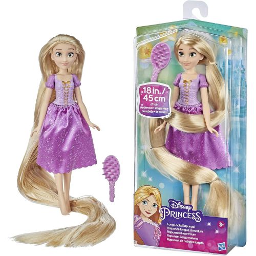 디즈니 Disney Princess Long Locks Rapunzel, Fashion Doll with Blonde Hair 18 Inches Long, Disney Tangled Princess Toy for Girls 3 Years Old and Up