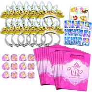 Disney Studio Disney Princess Party Decorations Ultimate Bundle 60 Pc Princess Favors for Birthday with Tiaras, Rings, Loot Bags, and More (Disney Princess Party Supplies)