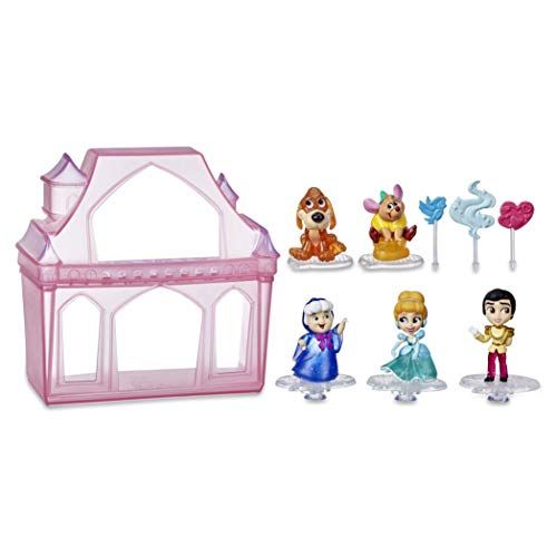 디즈니 Disney Princess Comics Surprise Adventures Cinderella with 5 Dolls, Accessories, and Display Case, Fun Unboxing Toy for Kids 3 Years and Up