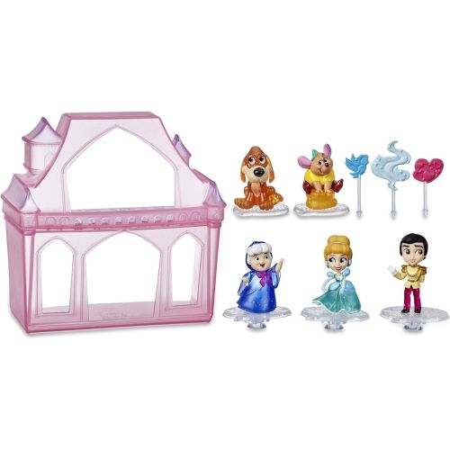 디즈니 Disney Princess Comics Surprise Adventures Cinderella with 5 Dolls, Accessories, and Display Case, Fun Unboxing Toy for Kids 3 Years and Up