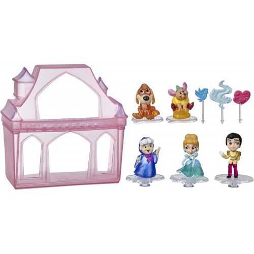 디즈니 Disney Princess Comics Surprise Adventures Cinderella with 5 Dolls, Accessories, and Display Case, Fun Unboxing Toy for Kids 3 Years and Up