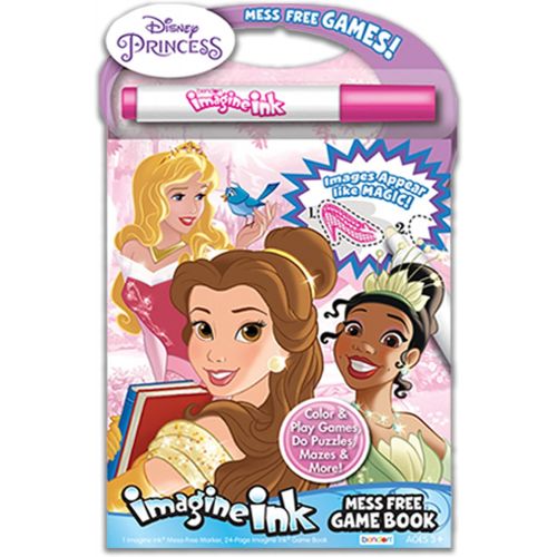 디즈니 Disney Studio Disney Princess Activity Book Set ~ 3 Piece Disney Princess and Frozen Imagine Ink Mess Free Coloring Books Frozen Activity Bundle with Stickers (Disney Princess Coloring Books)