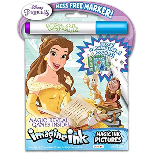 디즈니 Disney Studio Disney Princess Activity Book Set ~ 3 Piece Disney Princess and Frozen Imagine Ink Mess Free Coloring Books Frozen Activity Bundle with Stickers (Disney Princess Coloring Books)