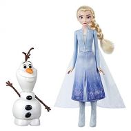 Disney Frozen Talk and Glow Olaf and Elsa Dolls, Remote Control Elsa Activates Talking, Dancing, Glowing Olaf, Inspired 2 Movie Toy for Kids Ages 3 and Up