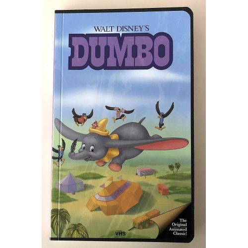 디즈니 Disney Parks Dumbo VHS Cover Blank Book Journal Diary