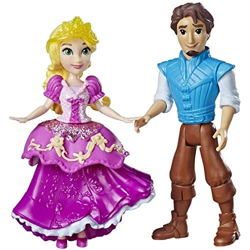 디즈니 Disney Princess Rapunzel and Eugene Fitzherbert, 2 Dolls, Royal Clips Fashion, One Clip Skirt