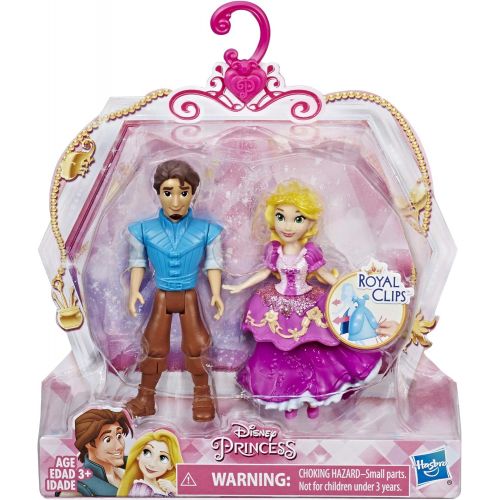 디즈니 Disney Princess Rapunzel and Eugene Fitzherbert, 2 Dolls, Royal Clips Fashion, One Clip Skirt