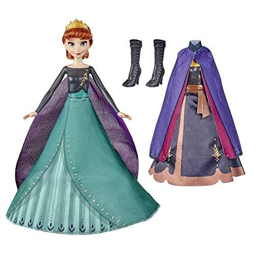 디즈니 Disney Frozen Disneys Frozen 2 Annas Queen Transformation Fashion Doll with 2 Outfits and 2 Hair Styles, Toy Inspired by Disneys Frozen 2