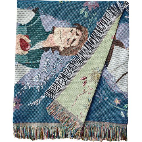 디즈니 Disneys Princesses, Storytime Tangled Woven Tapestry Throw Blanket, 48 x 60, Multi Color