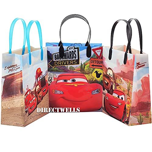 디즈니 Disney Car Authentic Licensed 12 Party Favor Reusable Goodie Medium Gift Bags 8