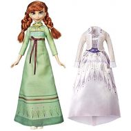 Disney Frozen Arendelle Fashions Anna Fashion Doll with 2 Outfits, Green Nightgown & White Dress Inspired by The Frozen 2 Movie Toy for Kids 3 Years Old & Up