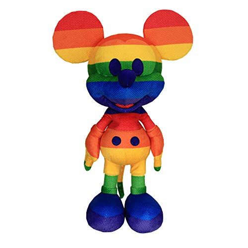 디즈니 Disney Limited Edition Rainbow Mickey Mouse Plush, Multicolor (30074)