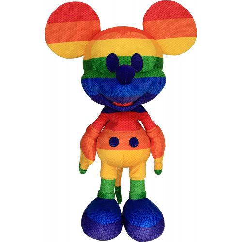 디즈니 Disney Limited Edition Rainbow Mickey Mouse Plush, Multicolor (30074)