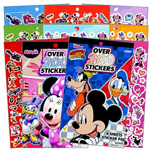 디즈니 Disney Mickey Mouse Sticker Pad and Minnie Mouse Sticker Pad Set (Over 400 Stickers total!)