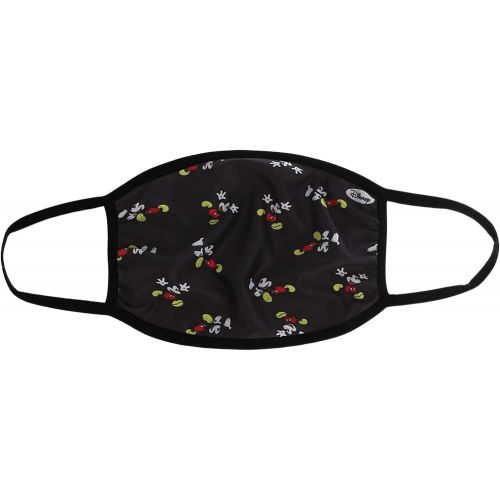 디즈니 Disney unisex child Kids Black Mickey Face Mask, Multi, One Size US