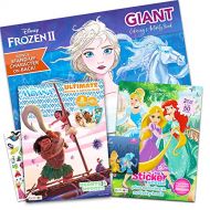 Disney Princess Coloring and Activity Book Super Set Bundle Includes 3 Deluxe Disney Princess Coloring Books with Over 175 Stickers