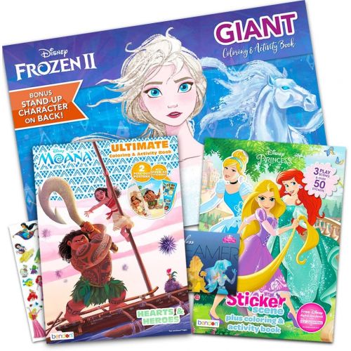 디즈니 Disney Princess Coloring and Activity Book Super Set Bundle Includes 3 Deluxe Disney Princess Coloring Books with Over 175 Stickers