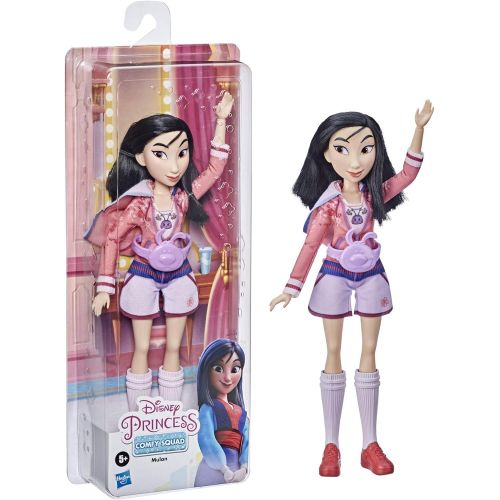 디즈니 Disney Princess Comfy Squad Mulan Fashion Doll, Toy Inspired by Disney’s Ralph Breaks The Internet, Casual Outfit Doll, Girls 5 and Up , White