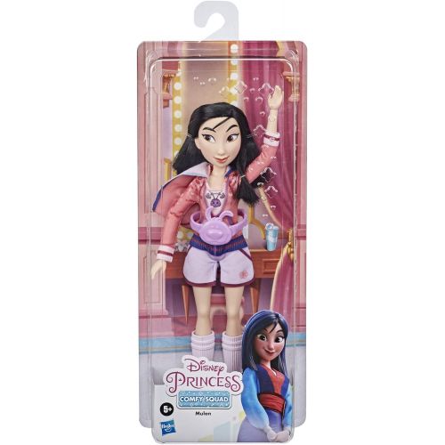 디즈니 Disney Princess Comfy Squad Mulan Fashion Doll, Toy Inspired by Disney’s Ralph Breaks The Internet, Casual Outfit Doll, Girls 5 and Up , White