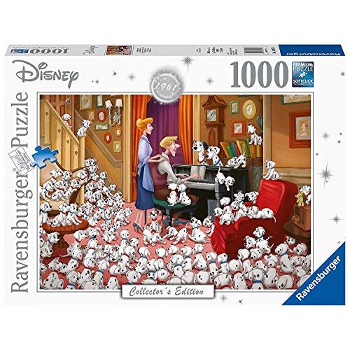 디즈니 Disney Collectors Edition 1961 101 Dalmations Panorama Puzzle 1000 Piece Professional Soft Click Jigsaw Ages 12+