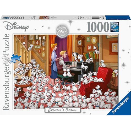 디즈니 Disney Collectors Edition 1961 101 Dalmations Panorama Puzzle 1000 Piece Professional Soft Click Jigsaw Ages 12+