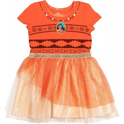 디즈니 Disney Princess Moana Short Sleeve Costume Gown & Headband Set