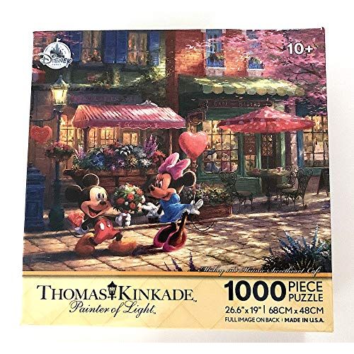 디즈니 Disney Parks Kinkade Mickey Minnie Sweetheart Cafe 1000 piece Jigsaw Puzzle