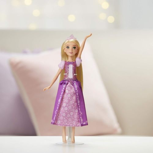 디즈니 Disney Princess Shimmering Song Rapunzel, Singing Fashion Doll Inspired by Disney’s Tangled, Musical Toy for Girls 3 Years Old and Up