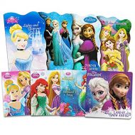 Disney Princess Board Books Super Set ~ 7 Pack Disney Princess and Disney Frozen Books for Toddlers
