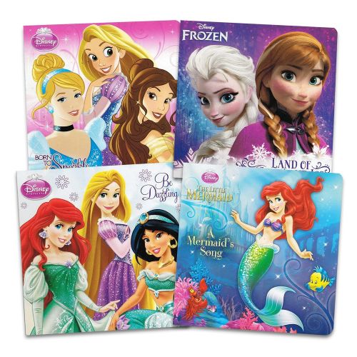 디즈니 Disney Princess Board Books Super Set ~ 7 Pack Disney Princess and Disney Frozen Books for Toddlers