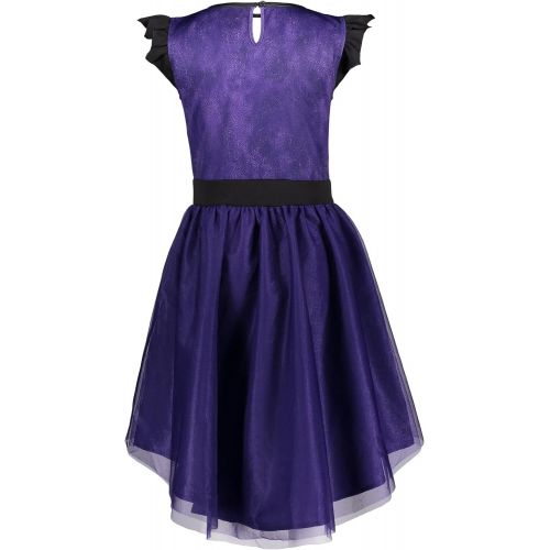 디즈니 Disney Descendants Evie 2 Pack Tulle Sequin Tulle Short Sleeve Dress