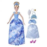 Disney Princess Style Surprise Cinderella Fashion Doll with 10 Fashions and Accessories, Hidden Surprises Toy for Girls 3 Years Old and Up