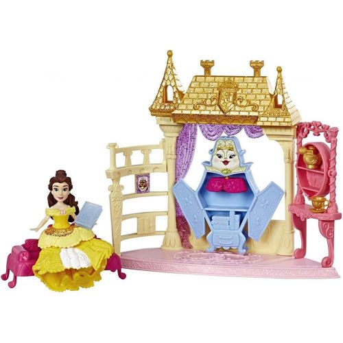 디즈니 Disney Princess Royal Chambers Playset and Belle Doll, Royal Clips Fashion, One Clip Skirt