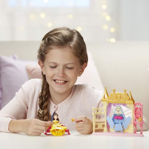 디즈니 Disney Princess Royal Chambers Playset and Belle Doll, Royal Clips Fashion, One Clip Skirt