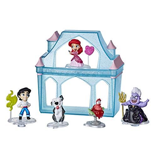 디즈니 Disney Princess Comics Surprise Adventures Ariel with 5 Dolls, Accessories, and Display Case, Fun Unboxing Toy for Kids 3 Years and Up