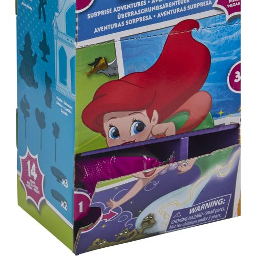 디즈니 Disney Princess Comics Surprise Adventures Ariel with 5 Dolls, Accessories, and Display Case, Fun Unboxing Toy for Kids 3 Years and Up