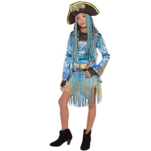 디즈니 Disney Descendants Costume Evie Mal Pirate Uma Girls Dress Up Halloween