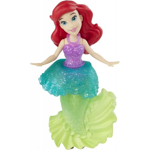 디즈니 Disney Princess Ariel and Prince Eric Collectible Small Doll Royal Clips Fashion Toys with Extra Dress