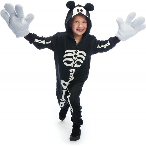 디즈니 Disney Mickey Mouse Glow in The Dark Skeleton Costume for Boys