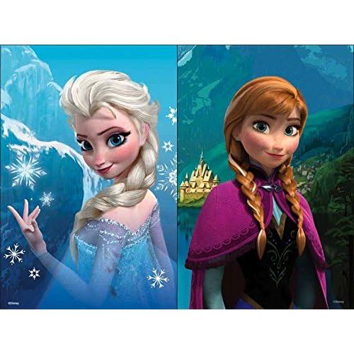 디즈니 Disney Frozen 5 Wood Puzzles in Wooden Storage Box (Styles Will Vary)