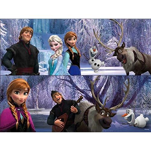 디즈니 Disney Frozen 5 Wood Puzzles in Wooden Storage Box (Styles Will Vary)