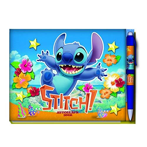 디즈니 Disney Stitch Deluxe Autograph Book with Pen