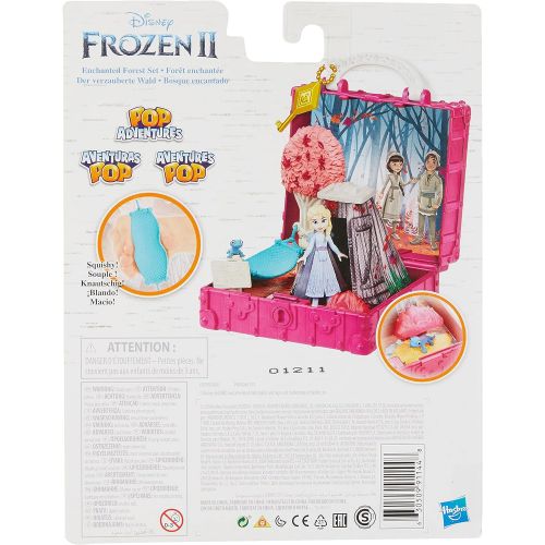 디즈니 Disney Frozen Pop Adventures Enchanted Forest Set Pop Up Playset with Handle, Including Elsa Doll, Toy Inspired 2 Movie