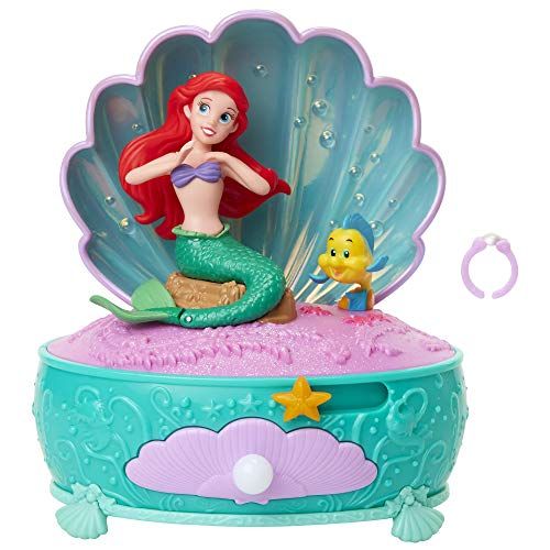 디즈니 Disney Princess Ariel Pearl Jewelry Box, Disney The Little Mermaid 30 Year Anniversary! Ariel Dances to Part of Your World Includes Pearl Ring for You to Wear!