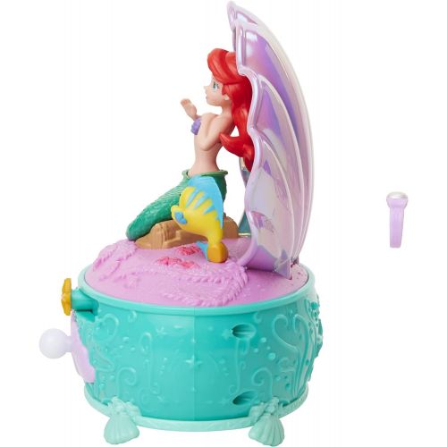 디즈니 Disney Princess Ariel Pearl Jewelry Box, Disney The Little Mermaid 30 Year Anniversary! Ariel Dances to Part of Your World Includes Pearl Ring for You to Wear!