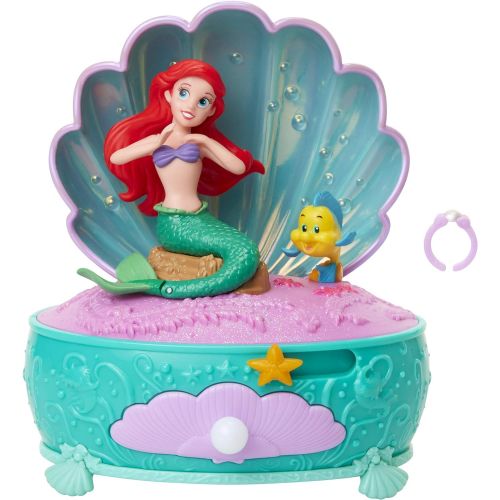 디즈니 Disney Princess Ariel Pearl Jewelry Box, Disney The Little Mermaid 30 Year Anniversary! Ariel Dances to Part of Your World Includes Pearl Ring for You to Wear!