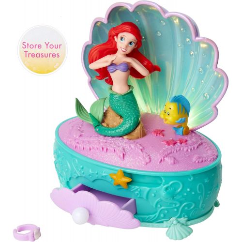 디즈니 Disney Princess Ariel Pearl Jewelry Box, Disney The Little Mermaid 30 Year Anniversary! Ariel Dances to Part of Your World Includes Pearl Ring for You to Wear!